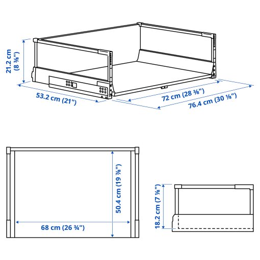 MAXIMERA, drawer, high, 702.850.28