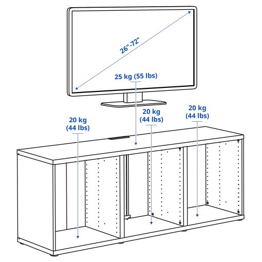 BESTÅ, TV bench, 702.998.79