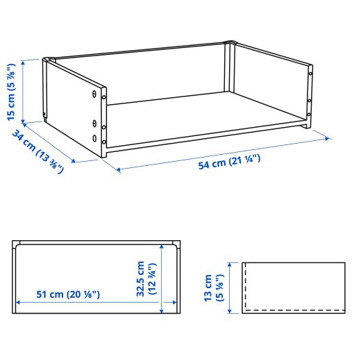 BESTÅ, σκελετός συρταριού, 703.515.13