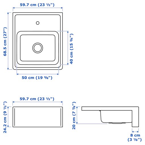 BREDSJÖN, νεροχύτης, 703.743.74