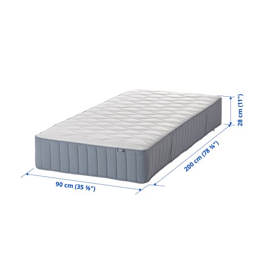 VÅGSTRANDA, pocket sprung mattress/firm, 90x200 cm, 704.507.68