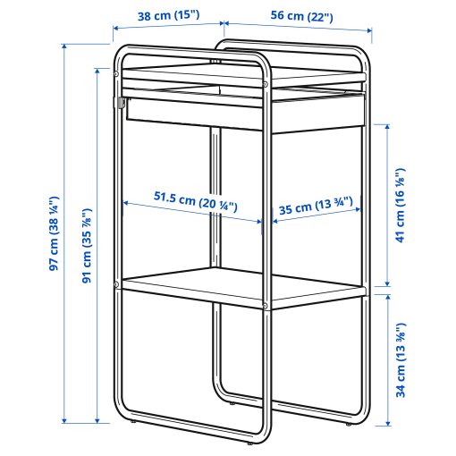 SUNNERSTA, storage unit, 56x38 cm, 705.002.78