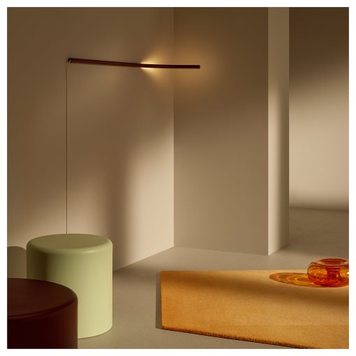 VARMBLIXT, φωτιστικό τοίχου με ενσωματωμένο φωτισμό LED/μέταλλο/σωληνωτό, 705.314.92