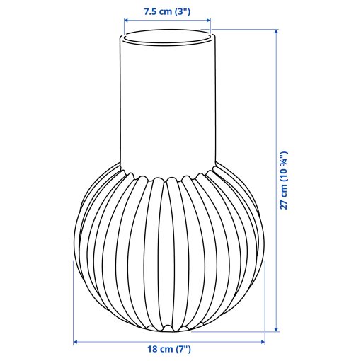 SKOGSTUNDRA, βάζο, 27 cm, 705.550.96