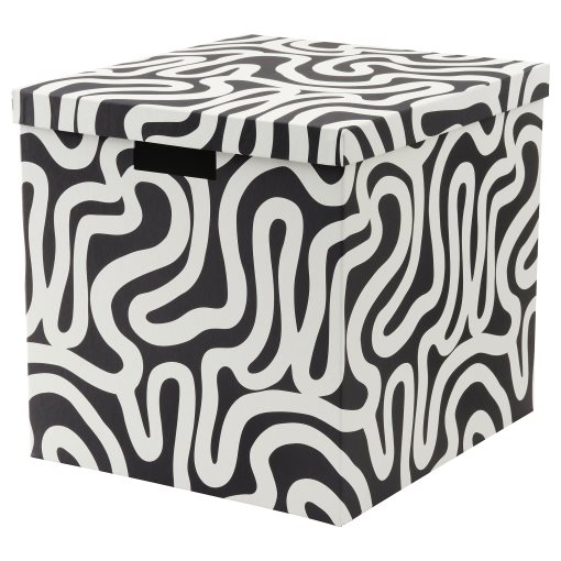 TJENA, storage box with lid, 32x35x32 cm, 705.767.15