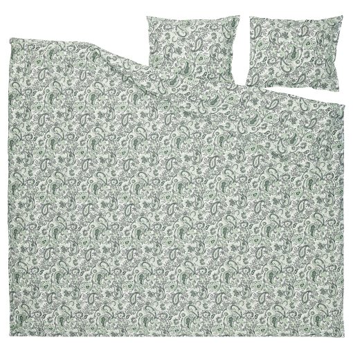 RODGERSIA, παπλωματοθήκη και 2 μαξιλαροθήκες, 240x220/50x60 cm, 705.794.17