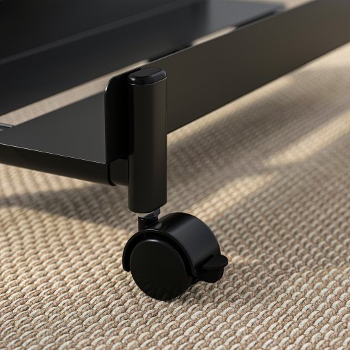 LÅNESPELARE, τροχήλατη βάση υπολογιστή με ράφι, 50x27 cm, 706.130.63