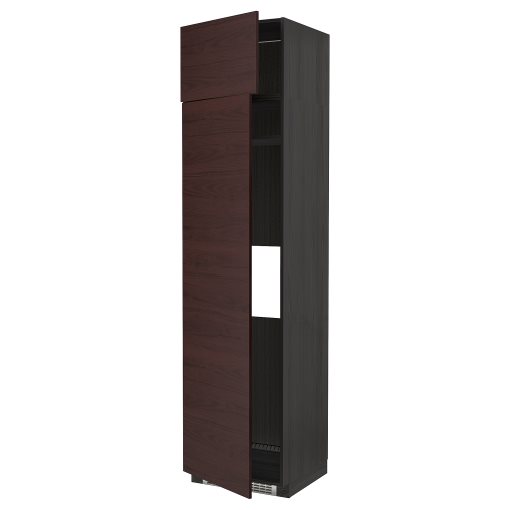 METOD, ψηλό ντουλάπι για ψυγείο ή καταψύκτη με 2 συρτάρια, 60x60x240 cm, 794.565.96