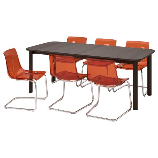 STRANDTORP/TOBIAS, τραπέζι και 6 καρέκλες, 150/205/260 cm, 794.848.96
