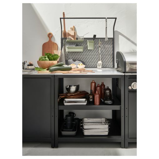 GRILLSKÄR, νησίδα κουζίνας με πίσω επιφάνεια/εξωτερικού χώρου, 86x61x176 cm, 794.952.44