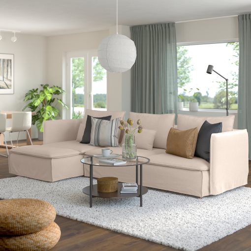 SÖDERHAMN, 4-seat sofa with chaise longue, 795.022.92