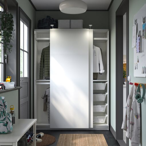 PAX/HASVIK, wardrobe combination, 150x43x201 cm, 795.030.03