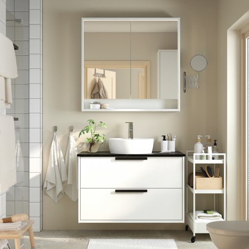 HAVBACK/TORNVIKEN, wash-stand with drawers/wash-basin/tap, 102x49x79 cm, 795.215.73