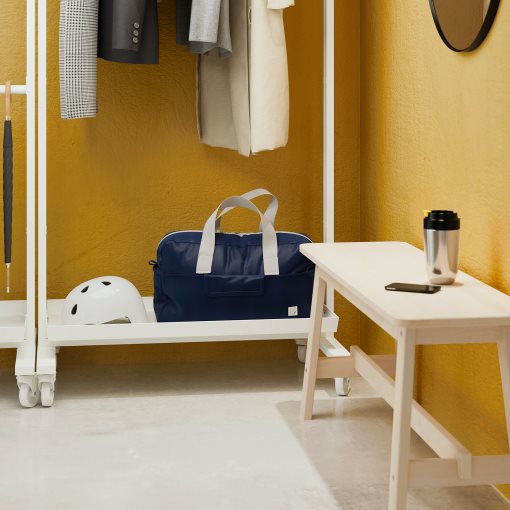 MITTZON, frame with castors/clothes rail/display shelf, 85x205 cm, 795.364.14