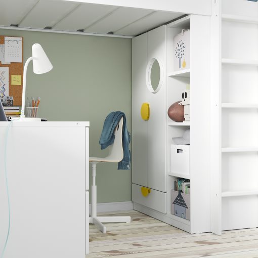 SMÅSTAD, loft bed with desk with 4 drawers, 90x200 cm, 795.420.28
