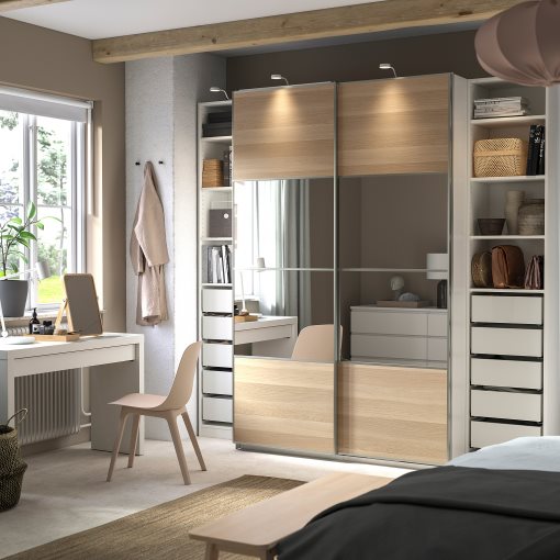 PAX/MEH/AULI, wardrobe combination, 250x66x236 cm, 795.614.27