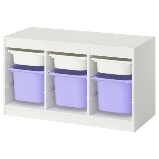 TROFAST, storage combination with boxes, 99x44x56 cm, 795.744.63