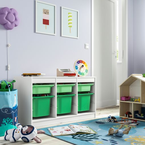 TROFAST, storage combination with boxes, 99x44x56 cm, 795.744.82