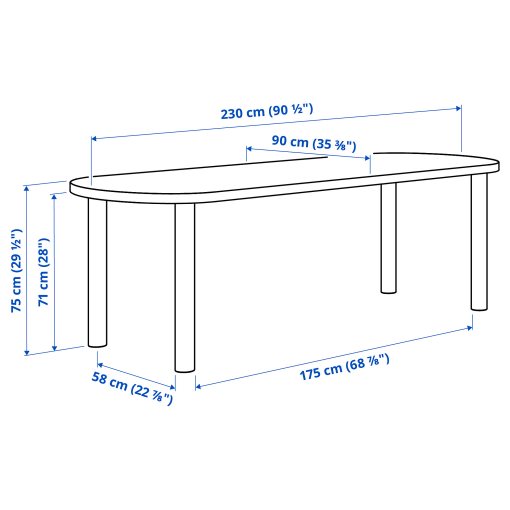 STOCKHOLM 2025, table, 230x90 cm, 795.799.84