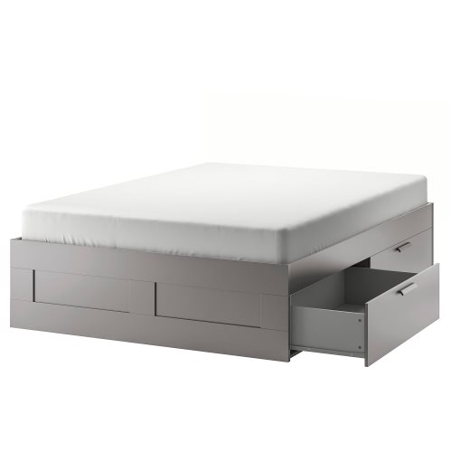 BRIMNES, bed frame with storage, 180x200 cm, 795.900.43