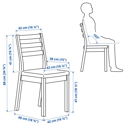 TONSTAD/TONSTAD, table and 6 chairs, 200x85 cm, 795.967.47
