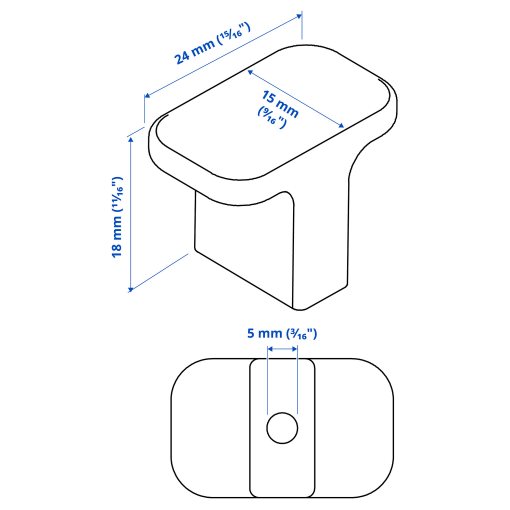 HACKÅS, knob, 2 pack, 803.397.90