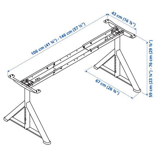 IDÅSEN, underframe for table top, 803.979.16