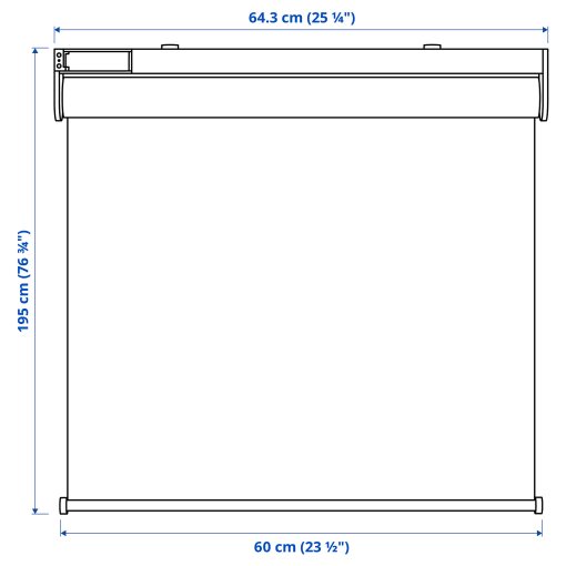 FYRTUR, block-out roller blind wireless/battery-operated, 804.081.99