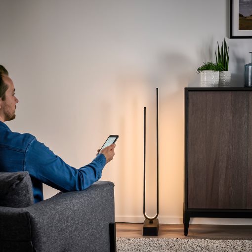 PILSKOTT, smart floor lamp with built-in LED light source, 804.781.30
