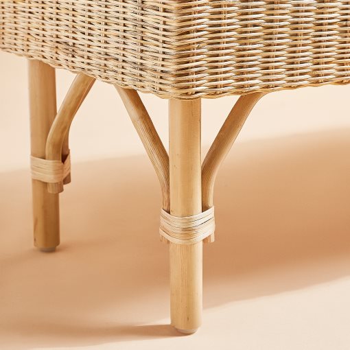 TOLKNING, bench with storage/handmade, 120 cm, 805.126.57