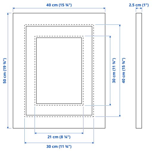 PLOMMONTRÄD, frame, 30x40 cm, 805.595.41