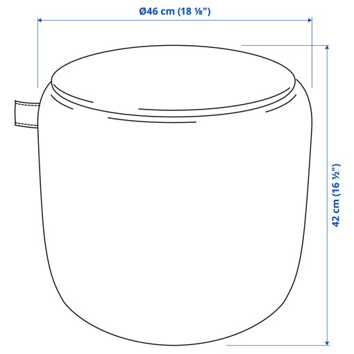 JÄRRESTAD, σκαμπό με αποθηκευτικό χώρο, 805.623.41