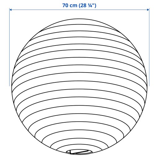 GULLSUDARE, καπέλο φωτιστικού οροφής/χειροποίητο, 70 cm, 805.836.16