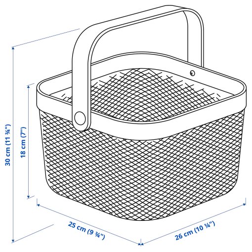 RISATORP, basket, 25x26x18 cm, 805.886.90