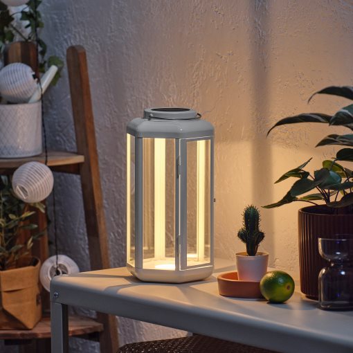 SOLVINDEN, solar-powered table lamp with built in LED light source, 28 cm, 805.935.40