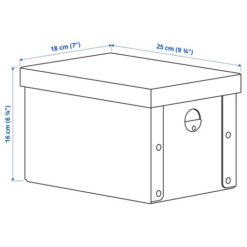 GÄRDESGÅRD, κουτί αποθήκευσης με καπάκι, 18x25x16 cm, 805.969.30