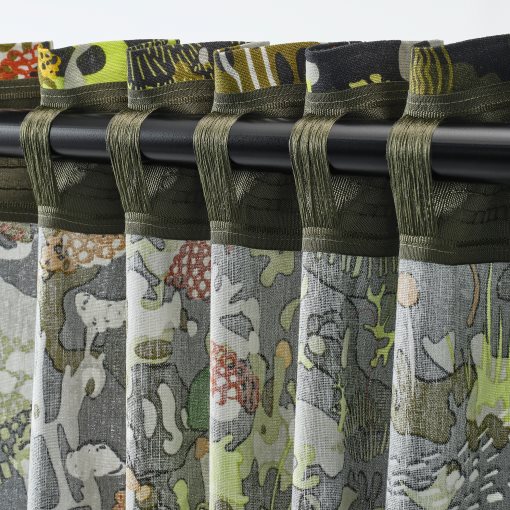 STOCKHOLM 2025, curtains with heading tape/1 pair, 145x300 cm, 806.010.88