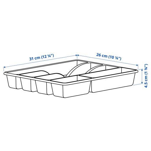 SMÄCKER, cutlery tray, 31x26 cm, 806.014.65