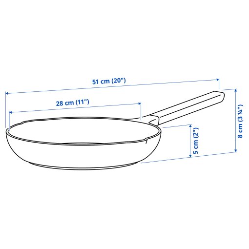 KLIPPFISK, frying pan with non-stick coating, 28 cm, 806.025.11