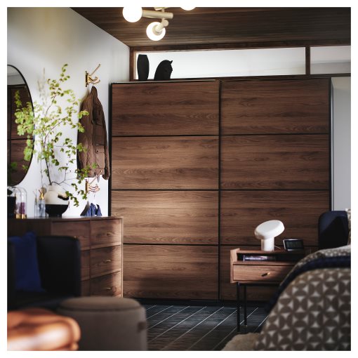 MEHAMN, 4 panels for sliding door frame, 100x201 cm, 806.057.60