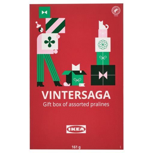 VINTERSAGA, gift box assorted pralines RAC, 161 g, 806.181.35