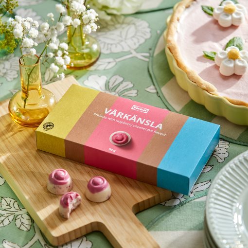 VÅRKÄNSLA, gift box praline white choco raspberries/RAC certified, 90 g, 806.236.98