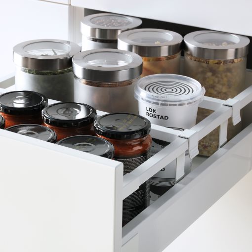 METOD/MAXIMERA, base cabinet 2 fronts/2 low/1 medium/1 high drawer, 891.045.13