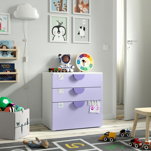 SMASTAD/PLATSA, chest of 3 drawers, 60x42x63 cm, 895.438.24