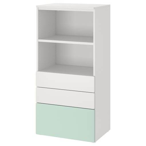SMASTAD/PLATSA, bookcase with 3 drawers, 60x42x123 cm, 895.439.23