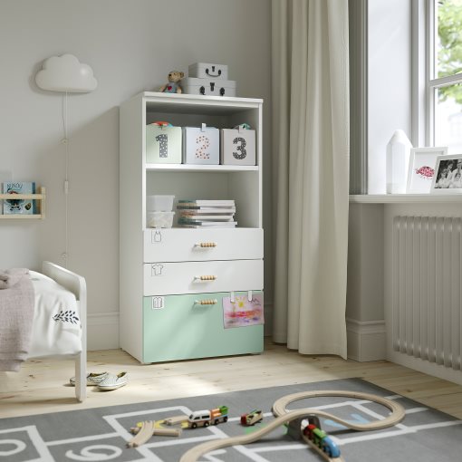 SMASTAD/PLATSA, bookcase with 3 drawers, 60x42x123 cm, 895.439.23