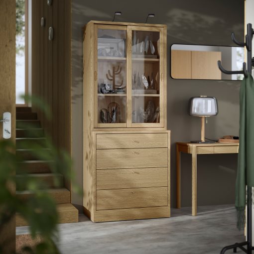 storage combination with drawers, 82x47x210 cm, 895.478.79