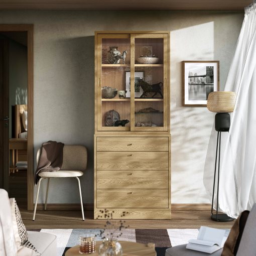 storage combination with drawers, 82x47x210 cm, 895.478.79