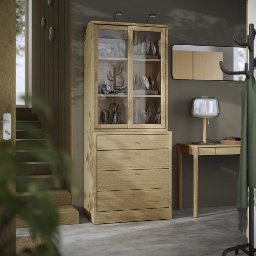 storage combination with drawers, 82x47x210 cm, 895.478.79