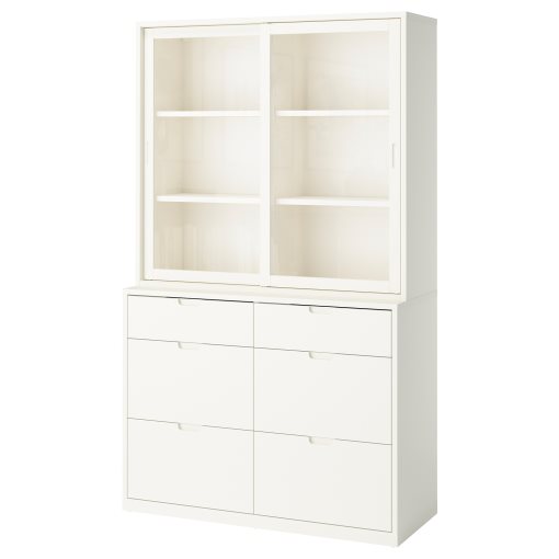 storage combination with drawers, 121x47x206 cm, 895.478.84